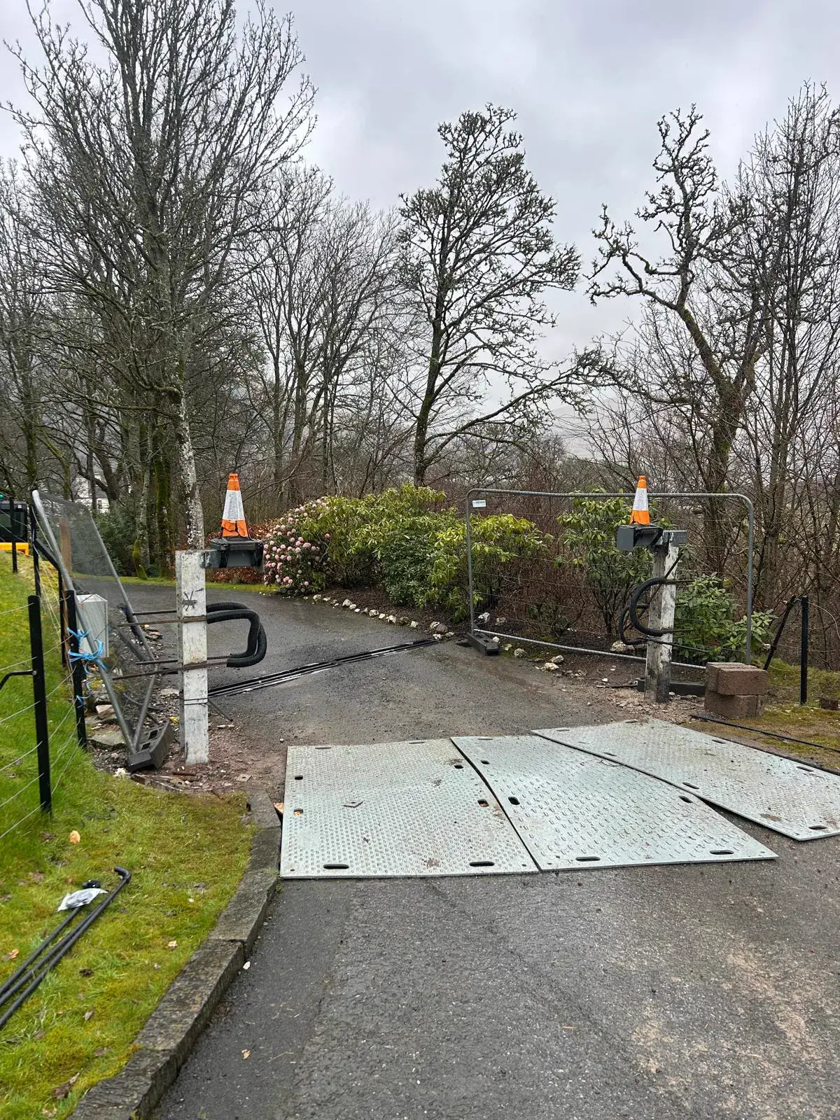 Before — original Edinample Castle entrance prior to KLR Design installation, Lochearnhead