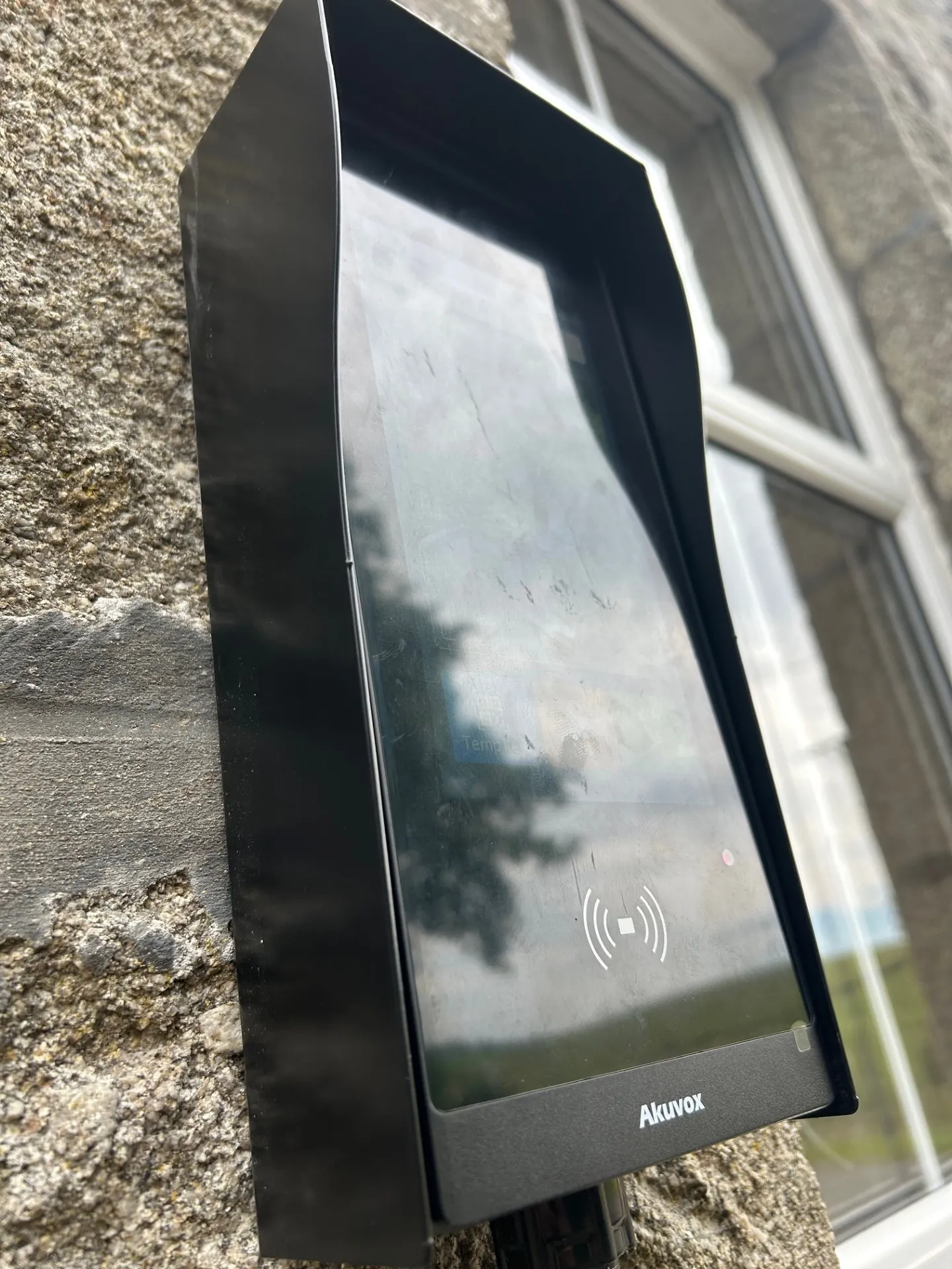 Akuvox E18C smart intercom installation Ellon - front view