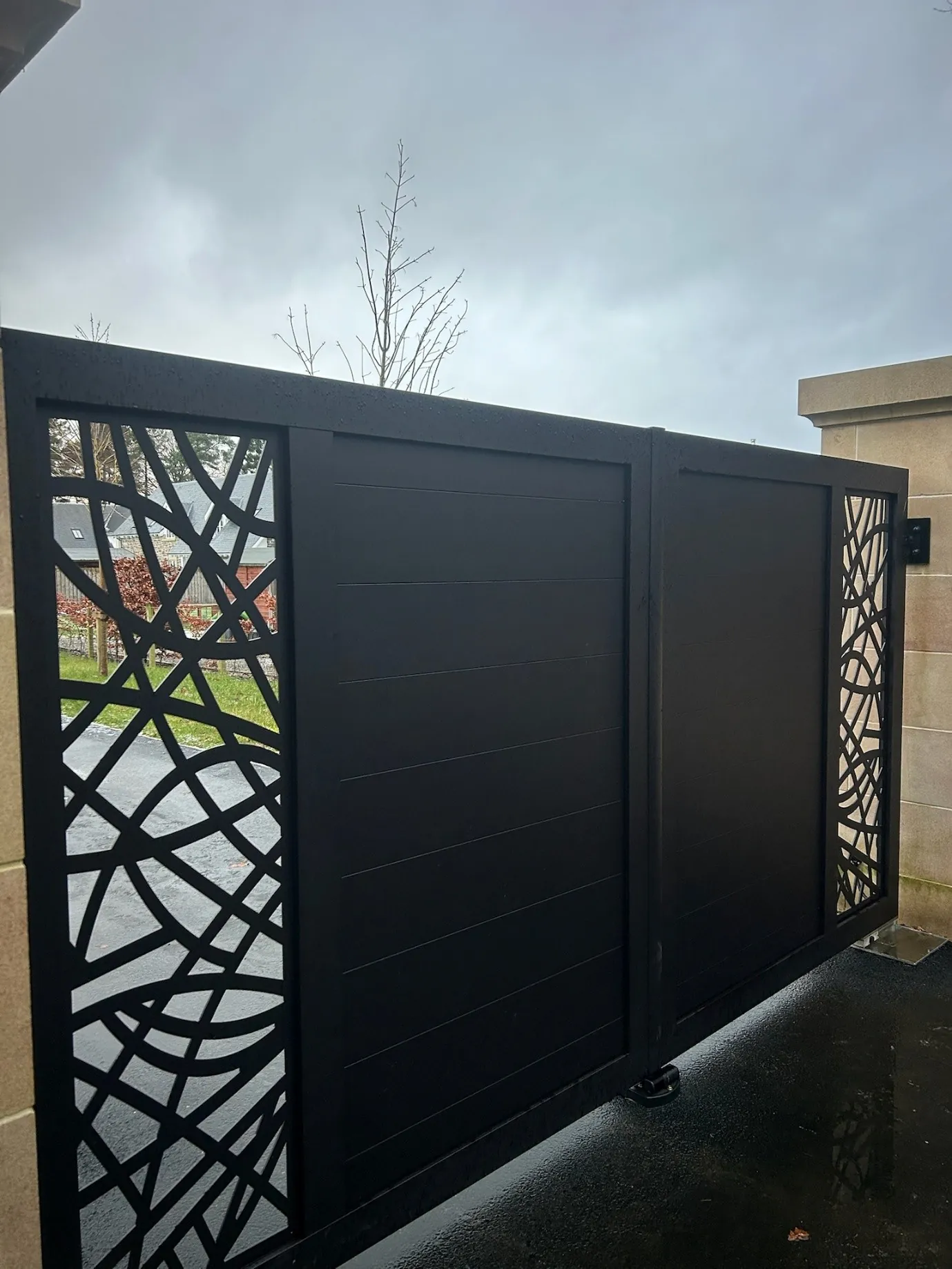 Laser-Cut Aluminium Gate - Blair Drummond, Stirling