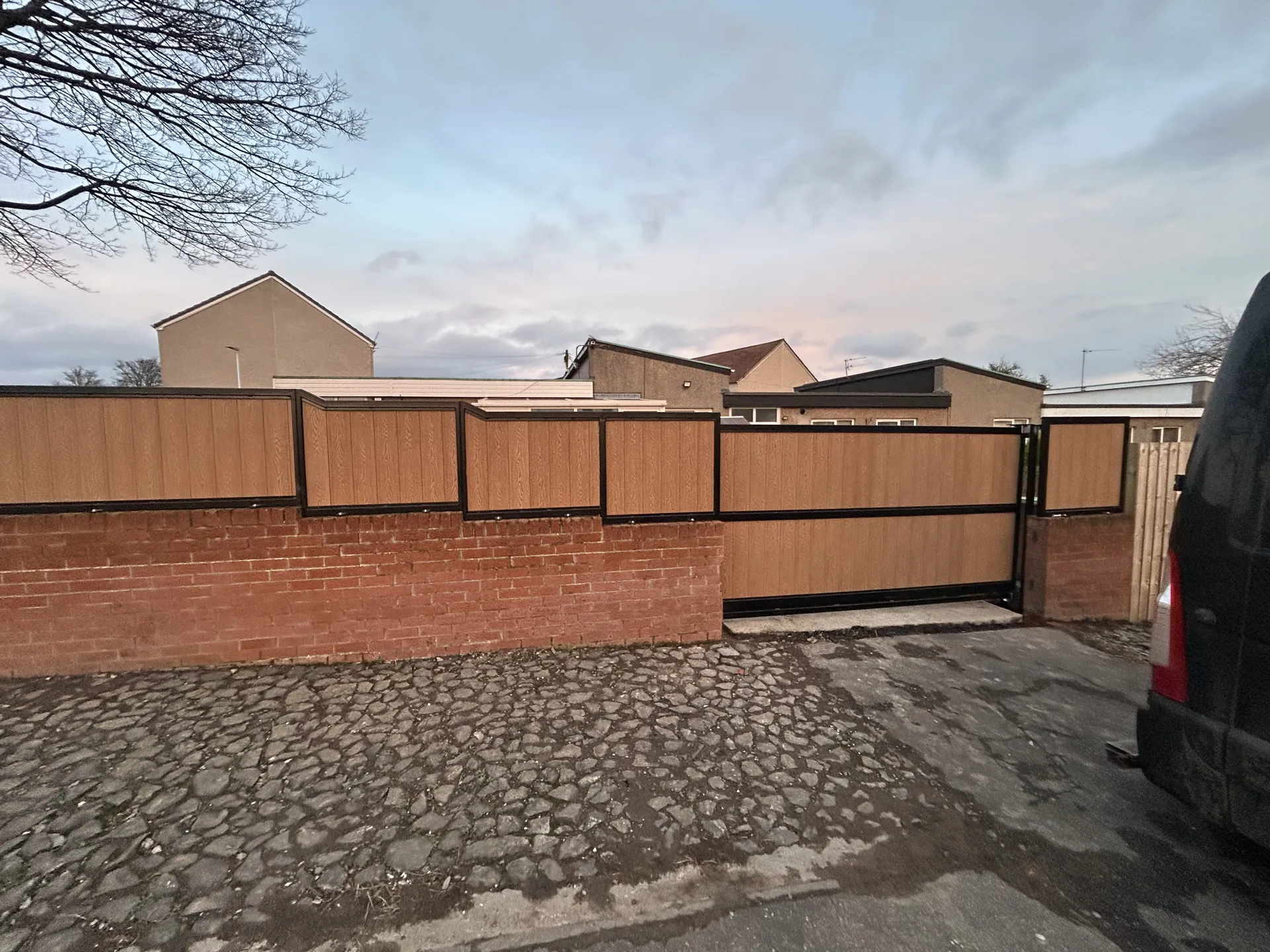 Cantilever sliding gate suited to long Perthshire driveways