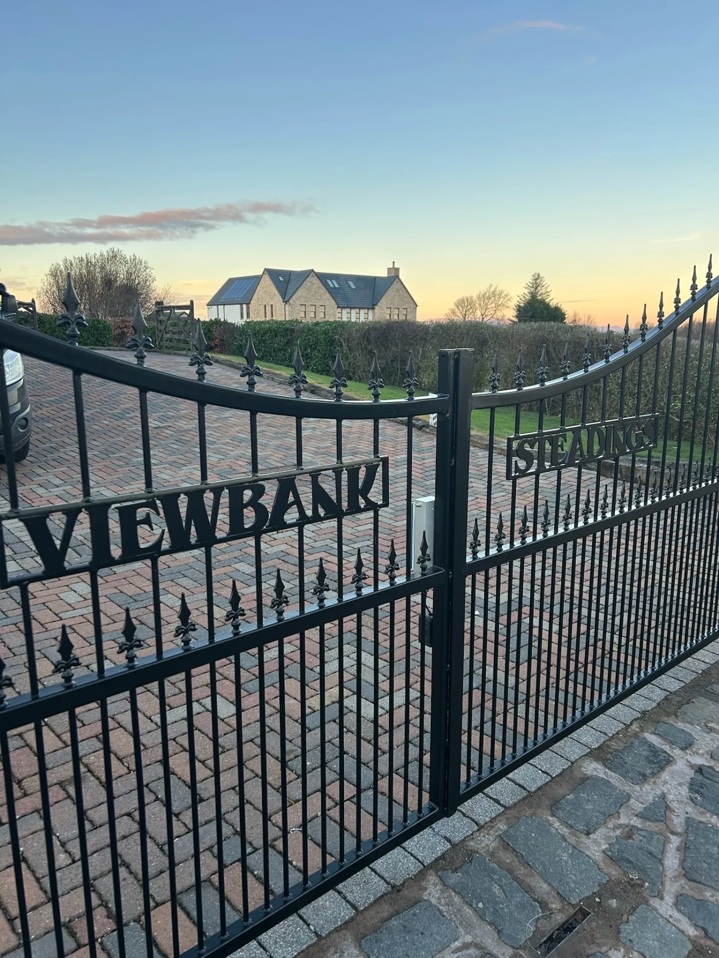 Wrought iron gates - Viewbank Steading